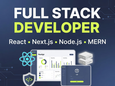 Full stack developer for React, Next JS, Node JS and MERN applications ...
