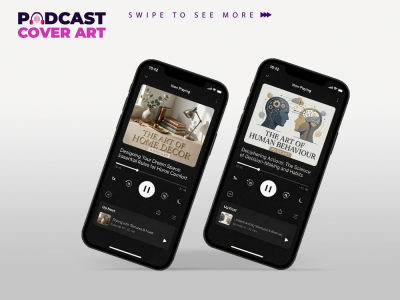 A professional podcast cover art for Spotify and Apple Podcast