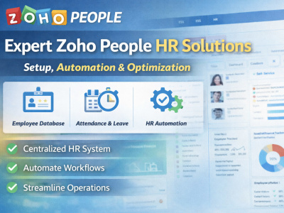 Zoho People setup, automation, and HR system optimization