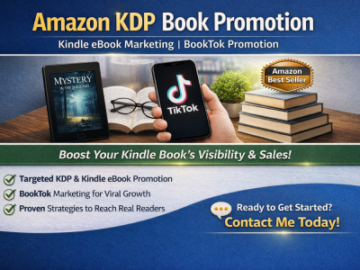 Book promotion to reach over real 280,000 readers, amazon kdp book