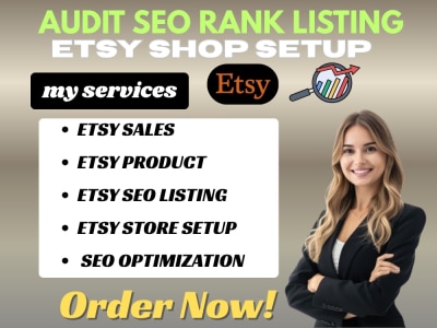 Etsy shop setup audit SEO rank listing for ornaments digital products