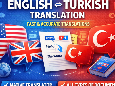 A translation - English to Turkish or Turkish to English