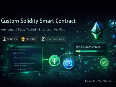 I will write and deploy a custom Solidity smart contract