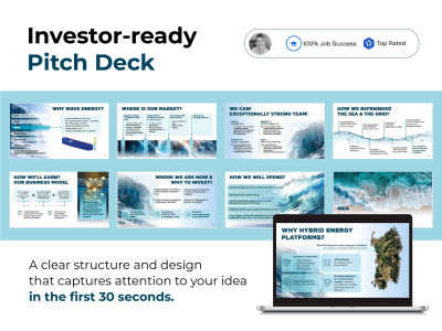 Investor Pitch Deck for Startups | Clear Structure & Professional Design