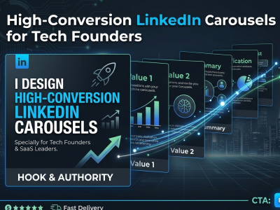 High-Conversion LinkedIn Carousels for Tech Founders