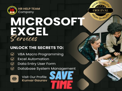 Microsoft Excel VBA Automation- Macros, Dashboards, Power Query, User Forms