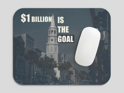 A clean, modern, and custom mouse pad design ready for print