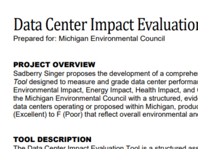A sharp climate or clean energy research brief for your organization