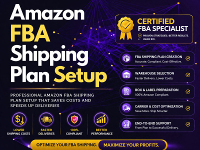Amazon fba shipping plan with fnsku, carton labels