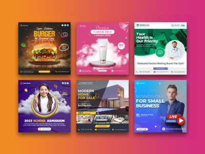 Editable canva social media posts for instagram and facebook