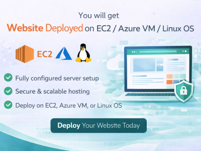 Website deployed on EC2 / Azure VM/ Linux OS