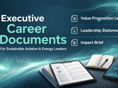 Craft 3 executive documents for aviation and energy roles.