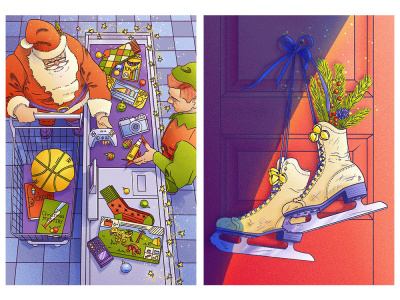 Editorial Illustration | Seasonal Art | Textured Modern Magazine Style