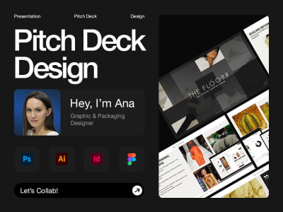 A professional business presentation or pitch deck