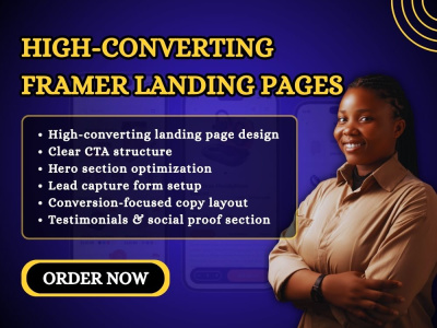 High-Converting Framer Landing Pages for SaaS, B2B & Product Launches