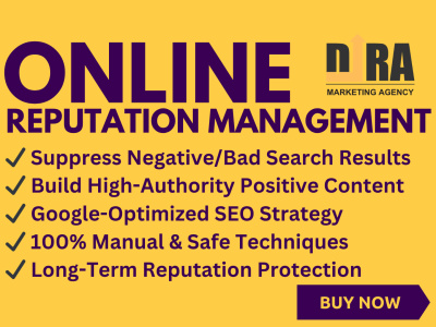 Pro online reputation management, reverse SEO to push down negative listing