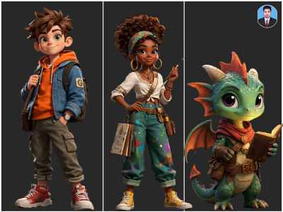 Industry 3D character | Cartoon Character | Rigging plus | Ready for Anims