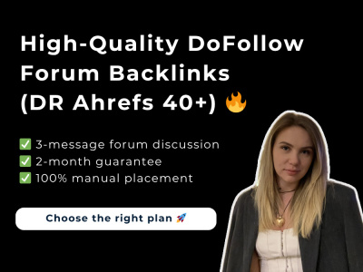 DR 40+ SEO Link Building: Manual Dofollow & Natural Forum Backlinks