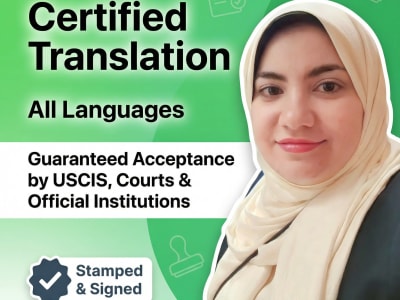 Notarized & Certified Translation for USCIS & Worldwide Use