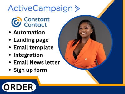 Email automation landing page on active campaign and constant contact