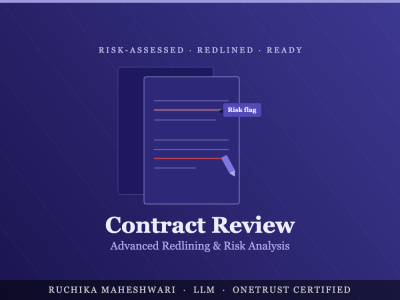 Contract Review & Redline- Risk-Assessed, Not Just Proofread