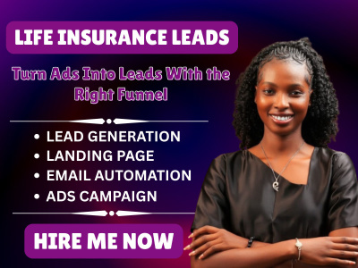 Quality life insurance leads health insurance sale funnel insurance website