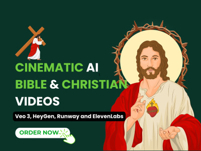 Cinematic AI Bible & Christian video with Veo 3, HeyGen, Runway & ElevenLab