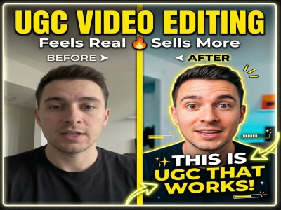 Ugc style video editing for tiktok reels and social media ads
