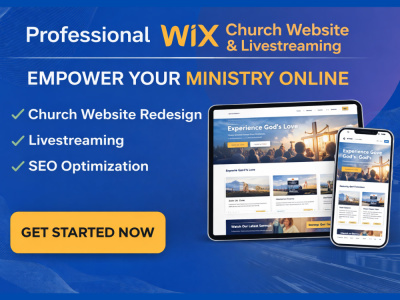 A modern church website with sermons, donations and events| church website