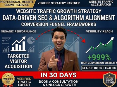 Website Traffic Growth Accelerator: Data-Driven SEO & Organic Visitor