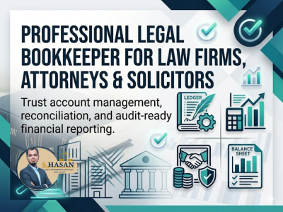Legal Bookkeeping & Trust/IOLTA Reconciliation for Law Firms (US-Based)