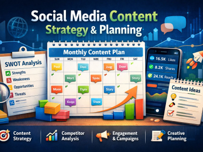 Monthly Content Planning & Social Media Strategy
