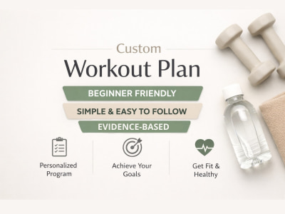 A custom, beginner-friendly workout plan tailored to your fitness goals