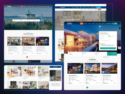 Modern real estate listing website using wordpress