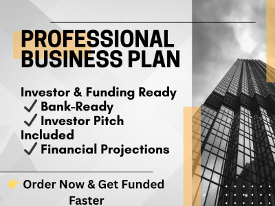 A professional business plan for funding or investors