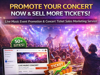 Live Music Event Promotion & Concert Ticket Sales Marketing Service