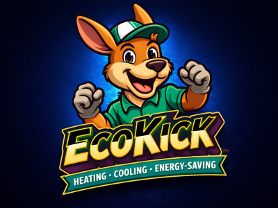 A professional plumbing mascot logo for HVAC and service businesses