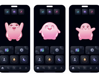 Castom GIF Animation (a mascot character) for Apps, SaaS, web