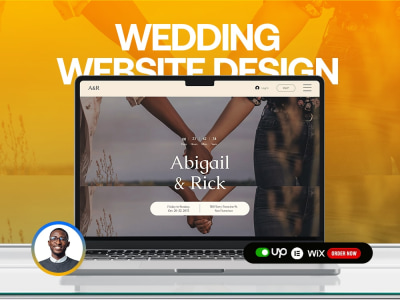 Wix wedding invitation and events website