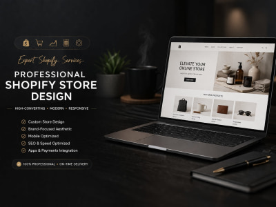 A professional Shopify store designed to increase sales and growth