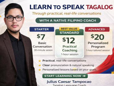 Personalized Tagalog lessons based on your goals and level