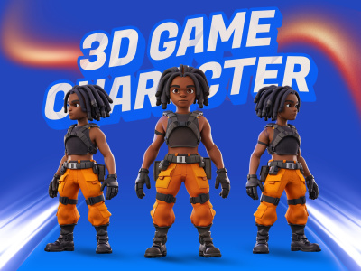 Create a stylized 3D game character ready for Unity or Unreal Engine