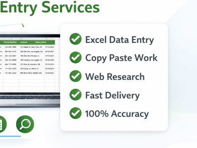 Fast, Accurate Data Entry | PDF to Excel | Web Research | Upwork