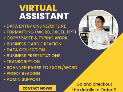 Every admin support, excel/word/ppt/pdf work , and document formatting ...