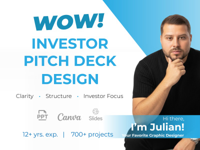 Investor Pitch Deck Design | PowerPoint | Google Slides | Canva