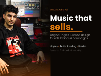 Music and sound design for your jingle, ad, or visual