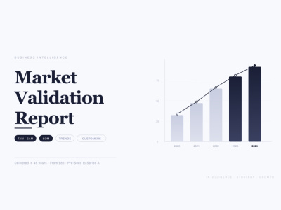 An investor-ready market validation report for your startup in 48 hours