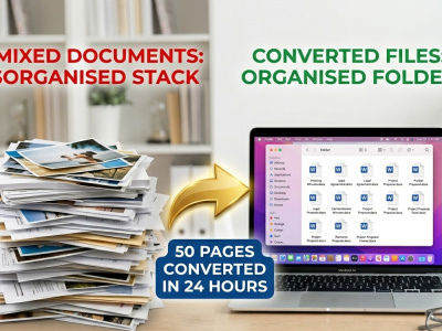 Converted handwritten notes, scanned legal documents and old manuscripts.