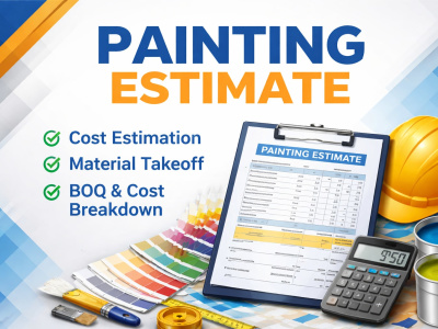 Detailed Painting Estimate, Quantity Takeoff and Cost Breakdown