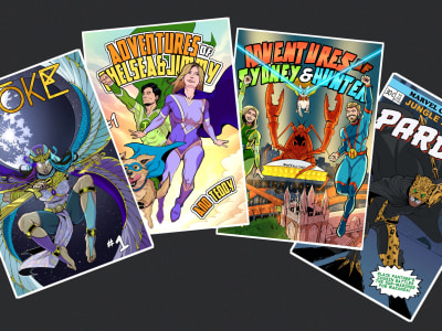 Comic book style poster/cover of you, your loved one or your character